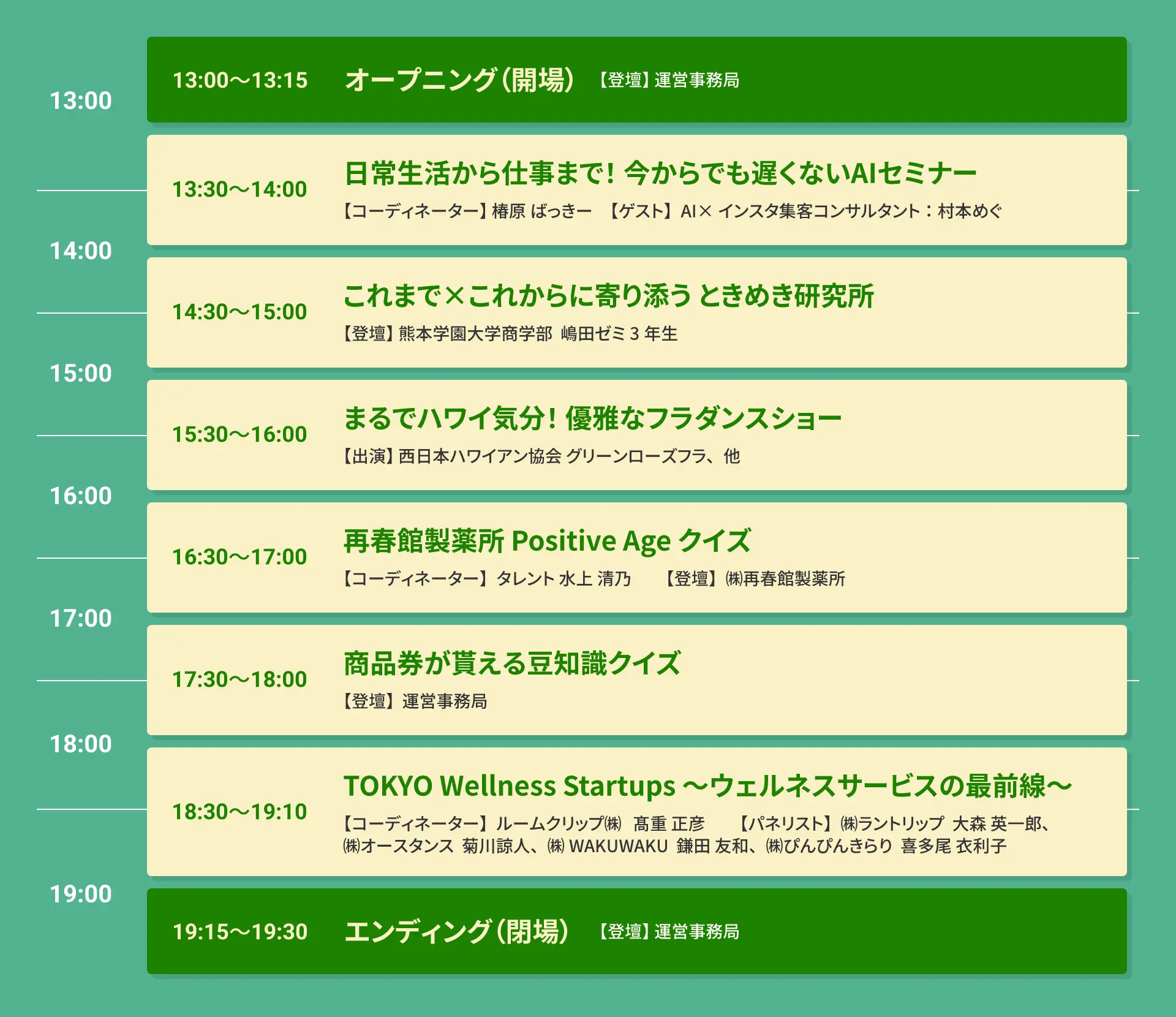 タイムテーブル